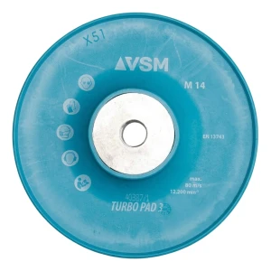 VSM Turbo Pad 3 – ribbet skive til fiberskiver 125 mm M14