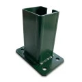 Grundplade til hegn stolpe 80x80 mm 8 mm grøn 000-787 (1)