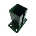 Grundplade til hegn stolpe 80x80 mm 8 mm grøn 000-787 (2)