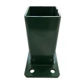 Grundplade til hegn stolpe 80x80 mm 8 mm grøn 000-787 (3)