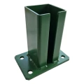 Grundplade til hegn stolpe 80x80 mm 8 mm grøn 000-787 (4)
