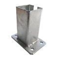 Fundament til hegnsstolpe 80x80 mm 8 mm galvaniseret 000-785 (1)
