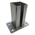 Fundament til hegnsstolpe 80x80 mm 8 mm galvaniseret 000-785 (2)