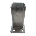 Fundament til hegnsstolpe 80x80 mm 8 mm galvaniseret 000-785 (3)