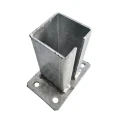 Fundament til hegnsstolpe 80x80 mm 8 mm galvaniseret 000-785 (4)