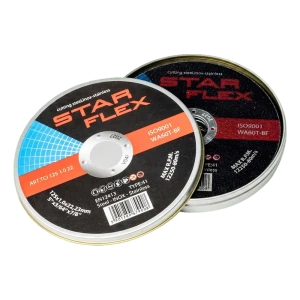 Starflex – sæt skæreskiver til stål og rustfrit stål 125×1,0 mm (10 stk.)