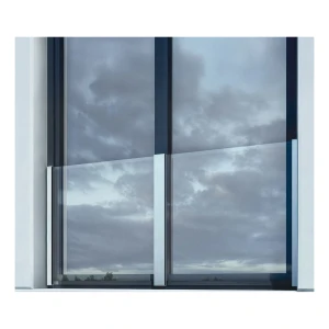 Kozza KB5100 – komplet fransk altan aluminium H1100 mm, glas 10–11,52 mm, mat eloxering