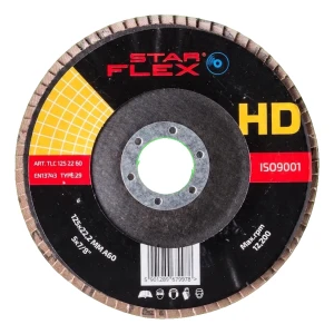 Starflex HD – keramisk lameldisk T29 125 mm kornstørrelse 60