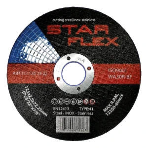Star Flex – skiveskive til stål og INOX 125 × 2,5 mm (type 41)