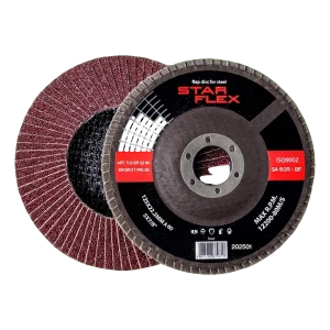 Star Flex lamellskive bøjet T29 125 mm til stål – granulering 60