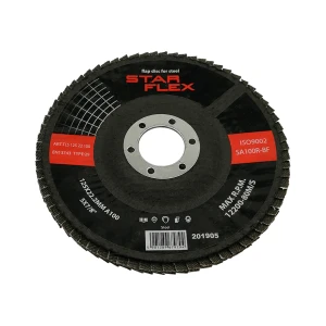 Starflex lamellskive T29 125 mm til stål – kornstørrelse 100