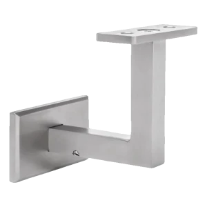 Vægbeslag til firkantet håndliste 70x40 mm – rustfrit stål AISI 304 satin