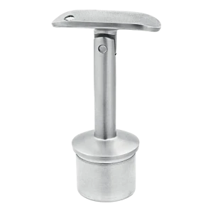 Geleddelt handrail støtte til balustrade til liming 48,3 mm – rustfrit stål AISI 304 satin