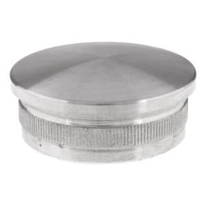 Konveks indstøbningsprop til gelænderrør Ø42,4 mm AISI 316 satin
