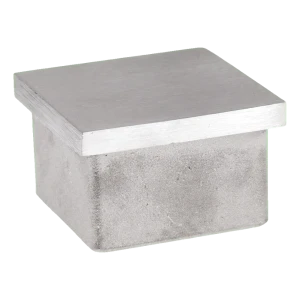 Blindprop til firkantet profil 40×40×2 mm – rustfrit stål AISI 304 satineret