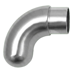 PINOX balustradegreb afslutning – lukket rund albue 42,4 mm satin