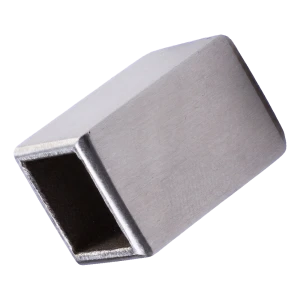 Afslutningshætte til gelænderstang 10x10 mm AISI 304 satineret