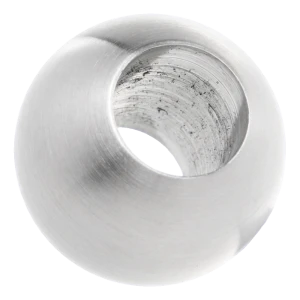 Balustradekugle gennemgående ø 25 mm / hul 12 mm, rustfrit stål AISI 304 satin