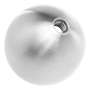 Skruebar hul kugle ø60 mm med M8 gevind – rustfrit stål AISI 304 satin