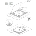 Fastgørelsesplade til Tagdækning 375x375mm CWL PV-27-02 (7)