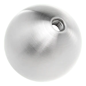 Skruet gelænderkugle ø 80 mm rustfrit stål AISI 304 satin M10