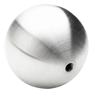PINOX balustradekagle skruebeslag hul Ø100 mm M10 – rustfrit stål satin