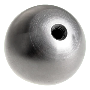 Balustradekugle skruefast massiv fi 20 mm, gevind M6, rustfrit stål satin