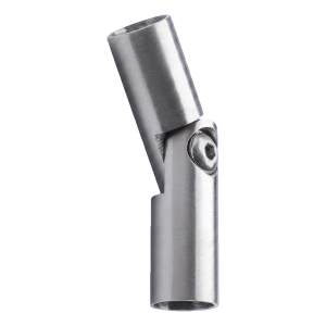 Geleddel-vinkel til balustrade 90°–180° til stang ø 12 mm – rustfrit stål AISI 304 satin