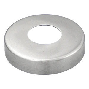 Maskerende roset til rør Ø42,4 mm – rustfrit stål AISI 304 satin Ø90 mm
