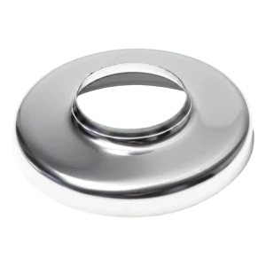 Maskerende roset med krave til rør Ø42,4 mm – rustfrit stål AISI 304 blankt