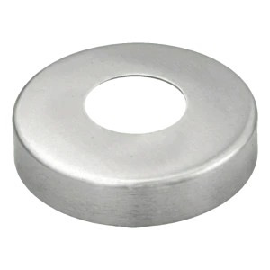 Rustfri maskeringsroset til rør Ø42,4 mm – satin, Ø96 mm