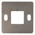 Gelænderstolpe sokkel til svejsning 100×100 mm – rustfrit stål AISI 304, system 40×40 001-162 (1)