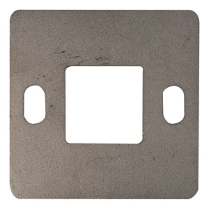 Gelænderstolpe sokkel til svejsning 100×100 mm – rustfrit stål AISI 304, system 40×40
