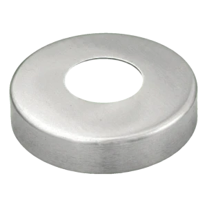 Afdekkingsroset til rør ø 42,4 mm – gelænder maskeringsroset stål 105 mm poleret