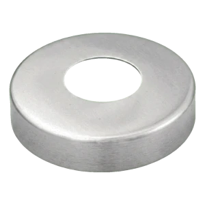 Maskerende roset rund til rustfrit rækværk – rør Ø42,4 mm, satin AISI 304