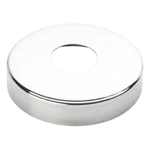 Maskerende roset rund til rør Ø42,4 mm – rustfrit stål AISI 304, blankt