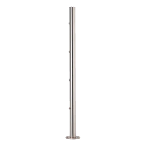 PINOX – mellemstolpe til rækværk ubevæbnet fi 42,4 × 881 mm, rustfrit stål satin