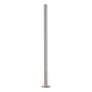 PINOX – hjørnesøjle til rækværk ø 42,4 mm ikke-armeret AISI 304 satin