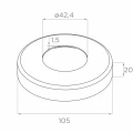 PSG Gelænder mellempille gennemgående ø 42,4 mm AISI 304 – 4 holdere, satineret 001-204 (5)