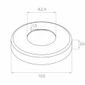 PSG hjørnestolpe til gelænder i rustfrit stål AISI 304 ø42,4 mm H1060 mm med holdere til rør ø12 mm 001-206 (6)