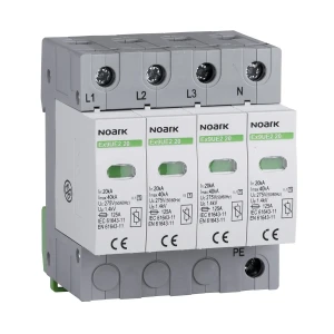 Overspenningsbeskytter Type II 275V AC 20kA 4-polet udskiftelig indsats