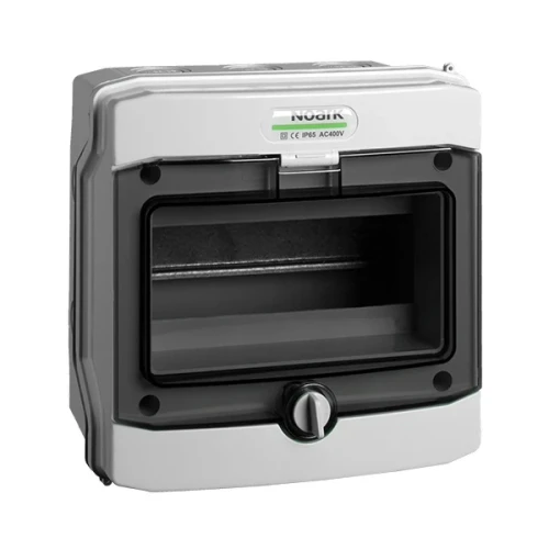Installationshus i Plast, Overflademonteret, IP65, 1 Række, 8 Moduler PV-200-101493