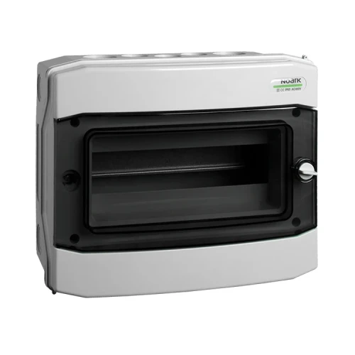 Installationshus i Plast, Overflademonteret, IP65, 1 Række, 12 Moduler PV-200-101494