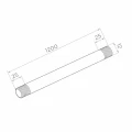 Trækstang til glasskur M12×1200 mm AISI 304 – højre/venstre gevind, satineret 001-228 (2)