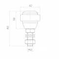 PSG føringsrulle gummeret FI 42 mm til skydeporte – gevind M12 001-282 (2)